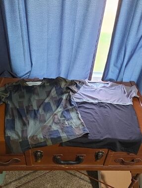2ZYIA Active Youth Tee in Grey/black and Camouflage
